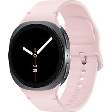 Galaxy Watch8 | 40 мм | Graphite | Sport/Pink | S/M, Размер ремешка : S/M, Тип ремешка : Sport, Размер корпуса : 40 мм, Подключение часов : Bluetooth / Wi-Fi, Цвет ремешка: Pink, Цвет: Graphite